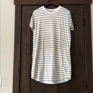 Kit & Ace Black and White Stripped Dress